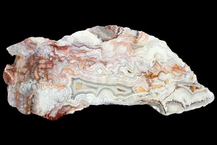 Polished Crazy Lace Agate Section - Mexico #125631